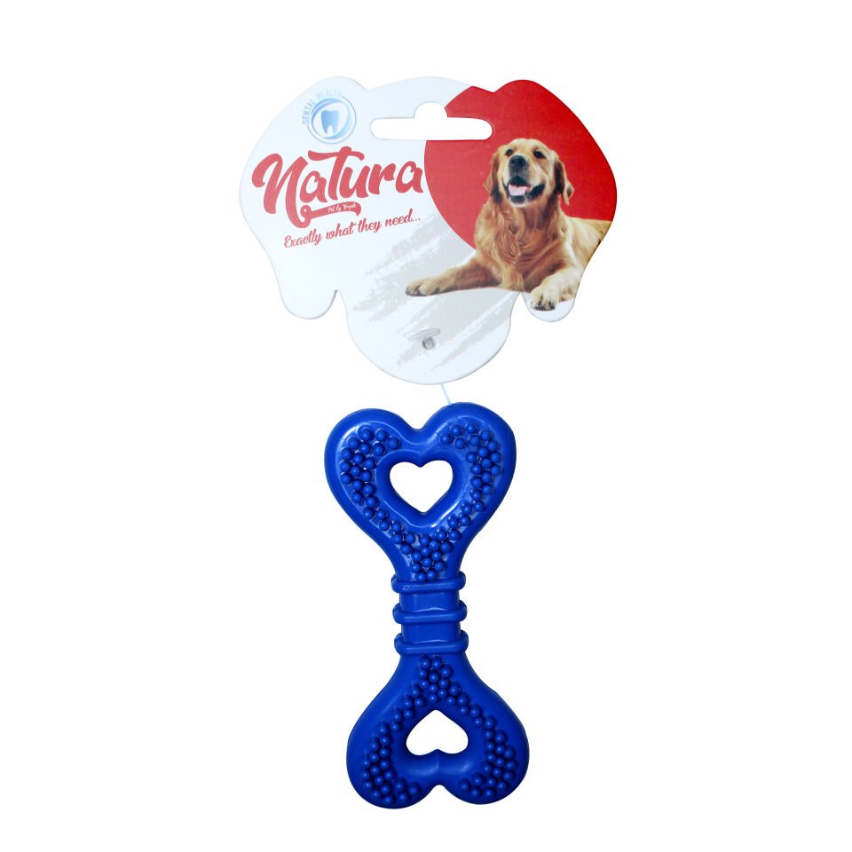 Natura Plastik Kalp Kemik Köpek Oyuncak