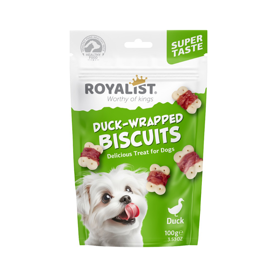 Royalist Ördek Etli Sargılı Köpek Ödül Bisküvisi (100 g)