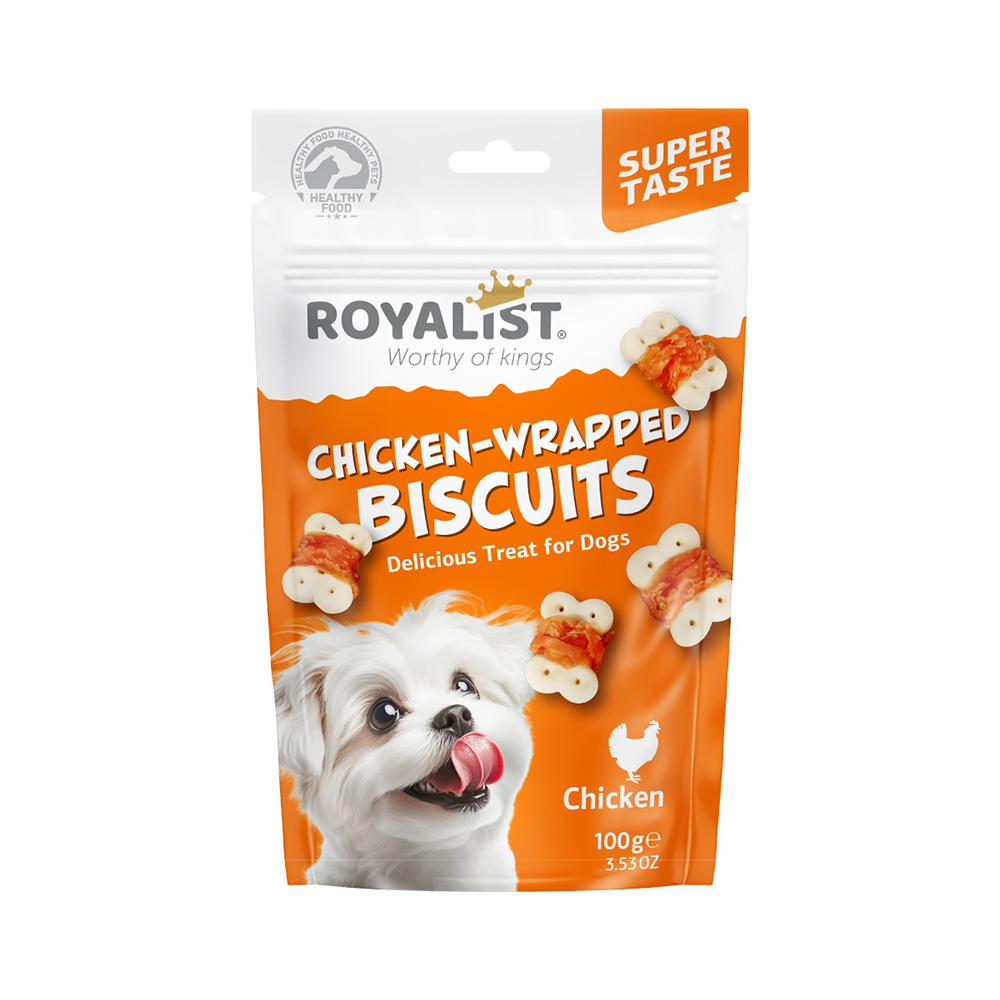 Royalist Tavuk Etli Sargılı Köpek Ödül Bisküvisi (100 g)