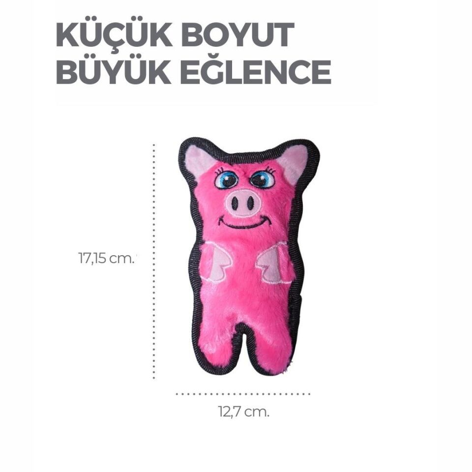 Durablez Pig Pink XS Peluş Domuz Köpek Oyuncağı - 32013M