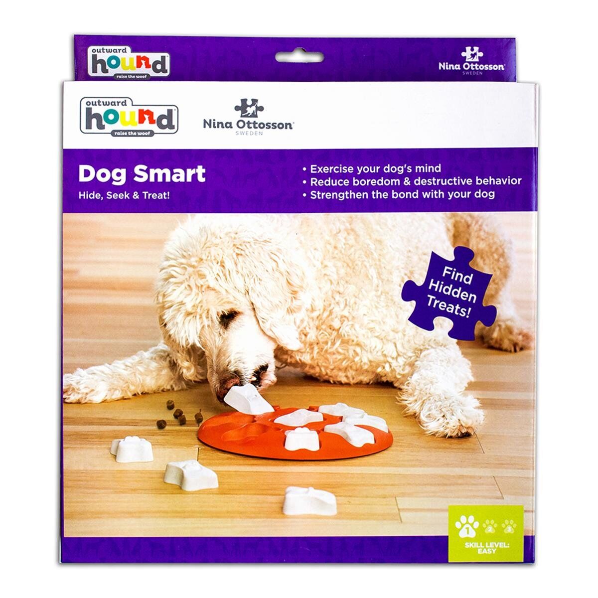 Outward Hound Dog Smart Interactive Treat Puzzle Köpek Oyuncağı, Turuncu
