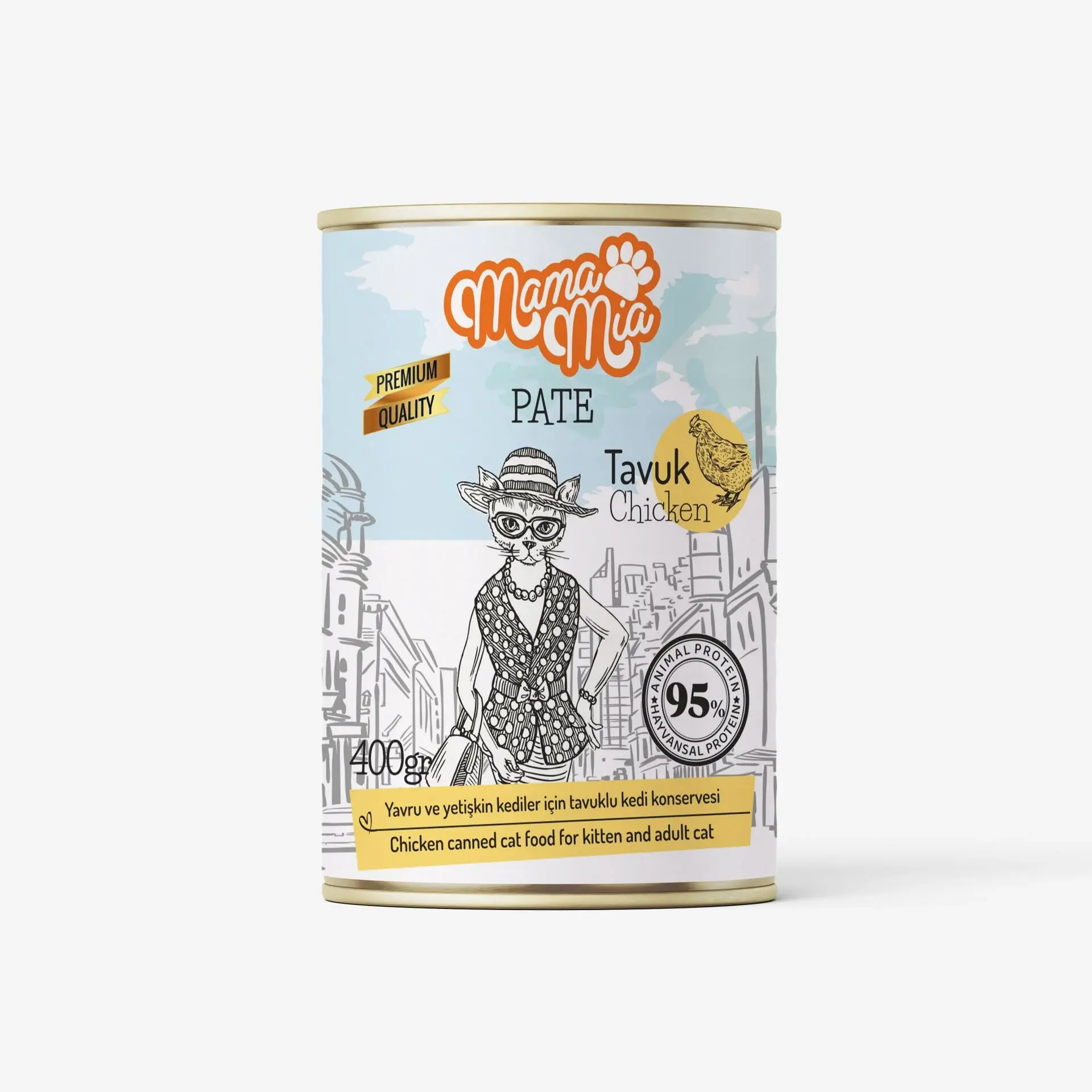 Mamamia Tavuklu Kedi Konserve 400 gr