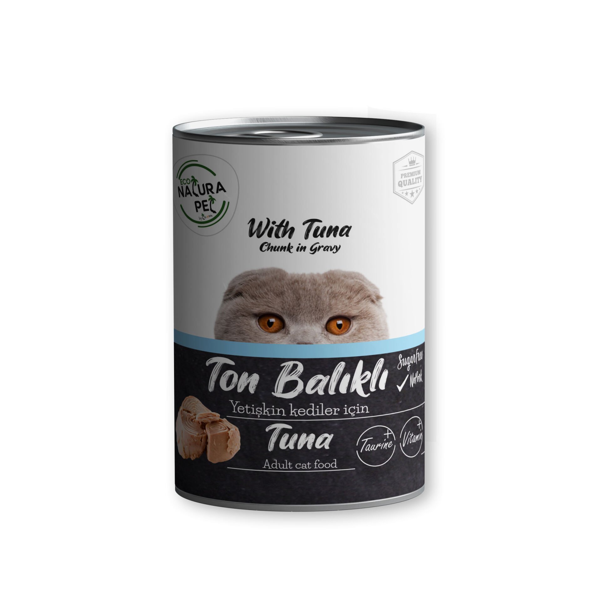 Eco Natura Pet Ton Balıklı Yetişkin Kedi Konservesi Gravy 400 gr