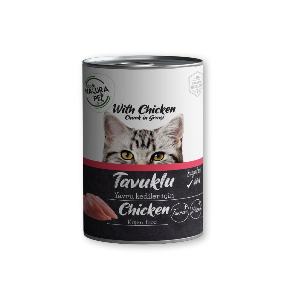 Eco Natura Pet Tavuklu Yavru Kedi Konservesi Gravy 400 gr