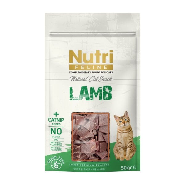 Nutri Feline Kuzulu ve Catnipli Kedi Ödül Maması 50gr