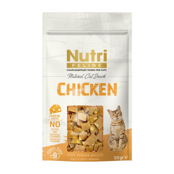 Nutri Feline Tavuklu ve Peynirli Kedi Ödül Maması 50gr