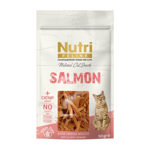 Nutri Feline Somonlu ve Catnipli Kedi Ödül Maması 50gr