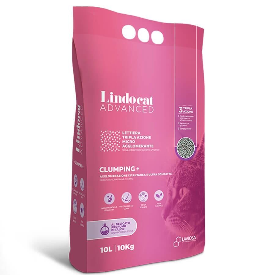 Lindocat Advanced Bebek Pudralı Ekstra Güçlü Topaklanan Gri Kedi Kumu 10 KG