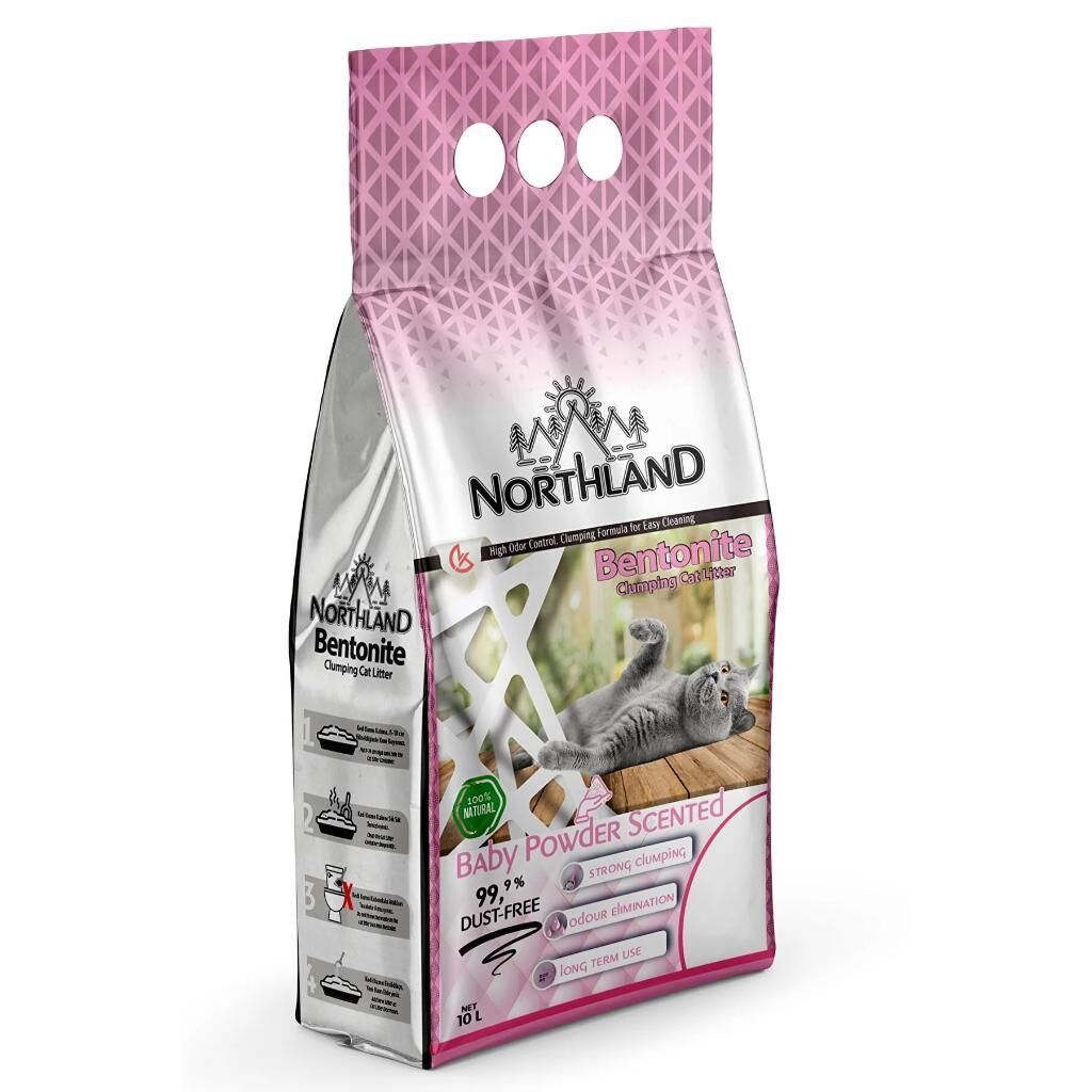 Northland Bebek Pudralı İnce Taneli Kedi Kumu 10 Lt