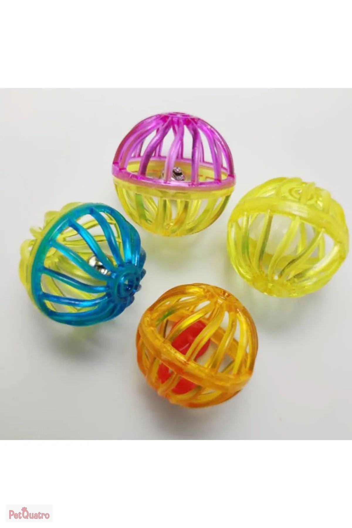 Plastik zilli kedi oyuncak 4lü