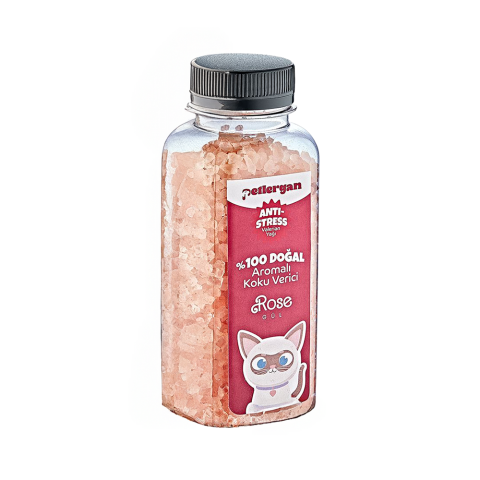 Petlergan Kedi Kumu Koku Giderici %100 Doğal Aromalı Gül-Valerian Yağı Esanslı Anti Stress 300GR