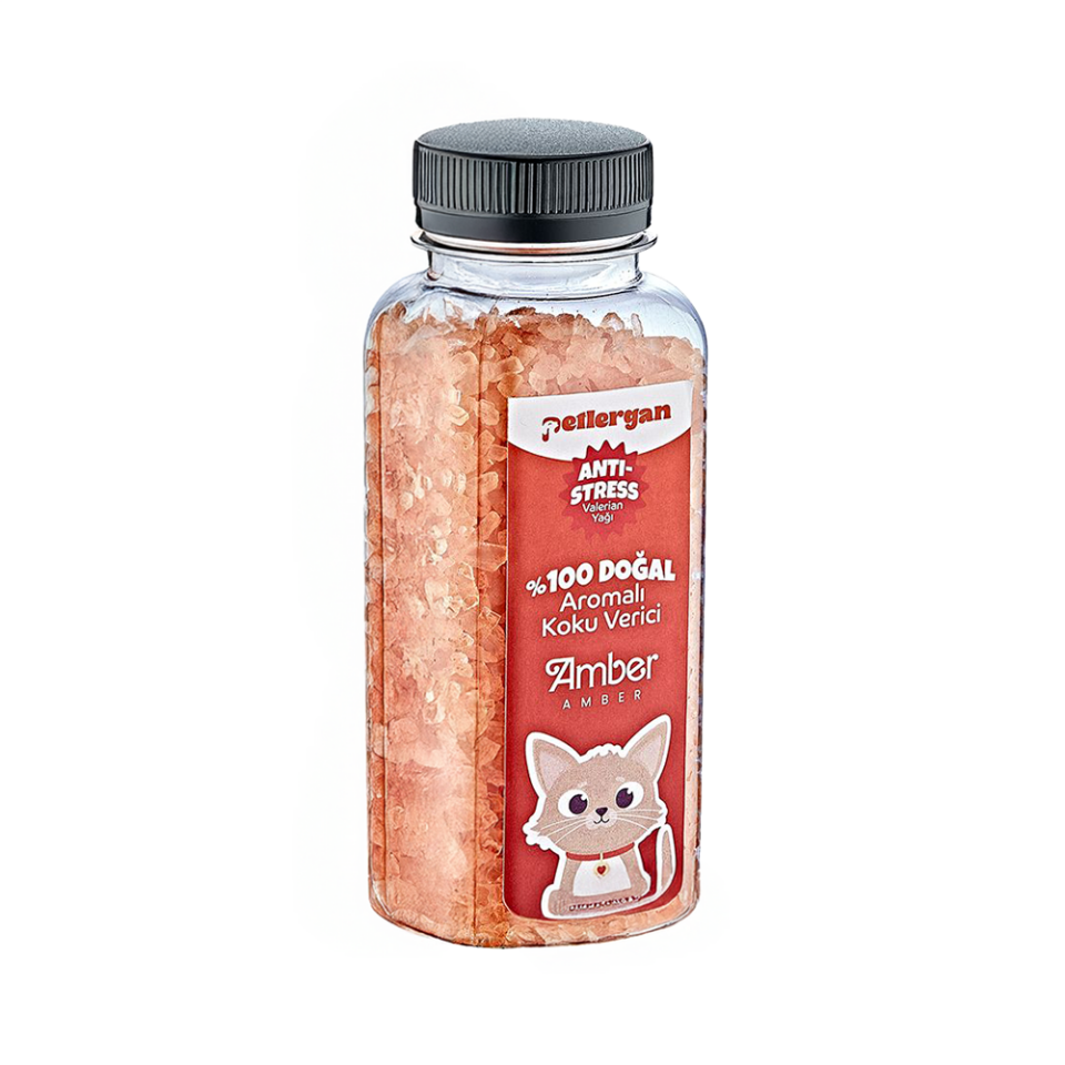 Petlergan Kedi Kumu Koku Giderici %100 Doğal Aromalı Amber-Valerian Yağı Esanslı Anti Stress 300GR