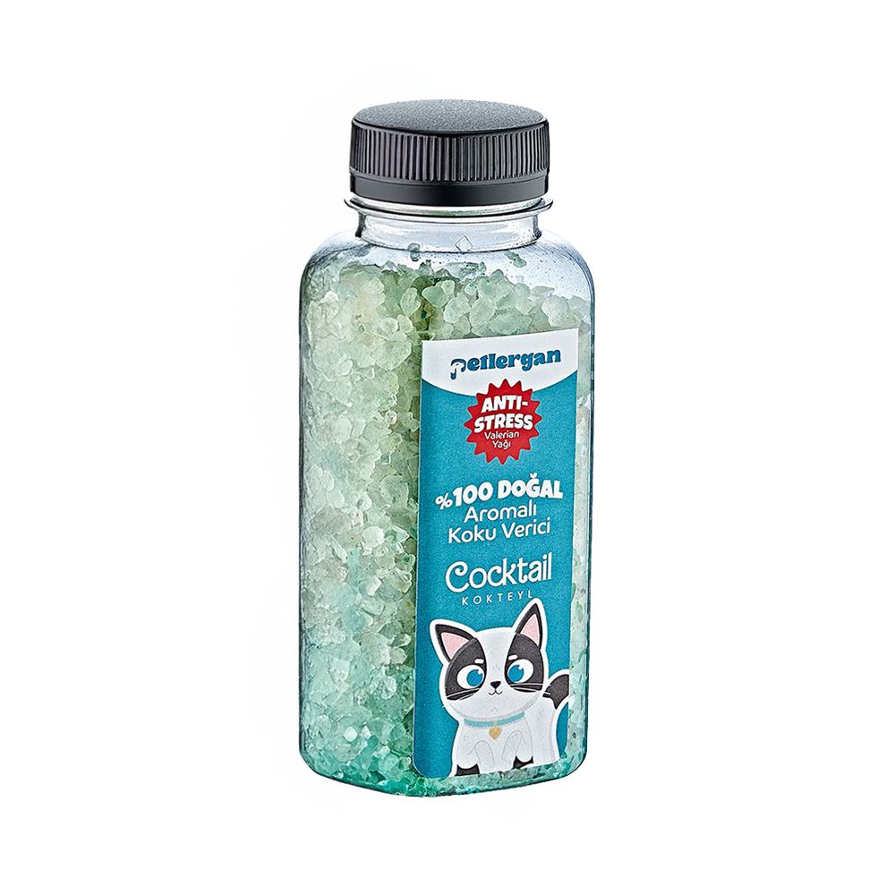Petlergan Kedi Kumu Koku Giderici %100 Doğal Aromalı Kokteyl-Valerian Yağı Esanslı Anti Stress 300GR