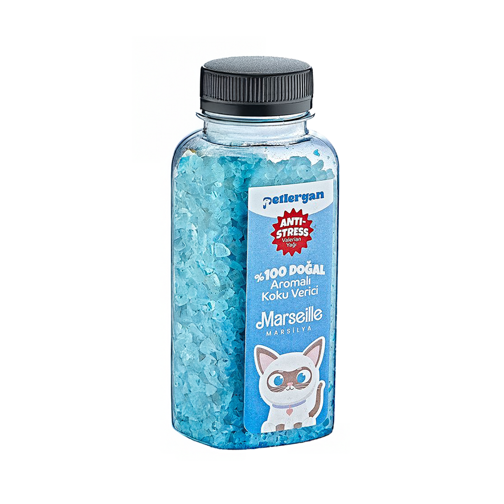 Petlergan Kedi Kumu Koku Giderici %100 Doğal Aromalı Marsilya-Valerian Yağı Esanslı Anti Stress 300GR