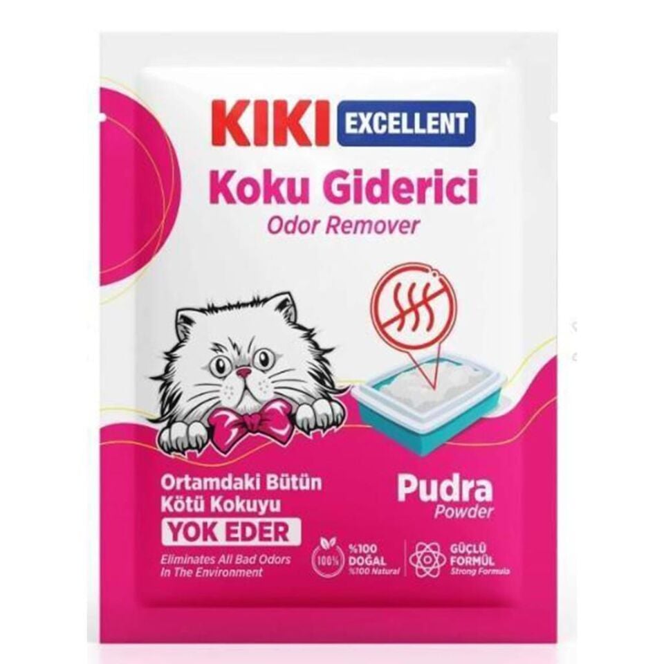 Kiki Excellent Kedi Koku Giderici Pudra Kokulu 25 Gr