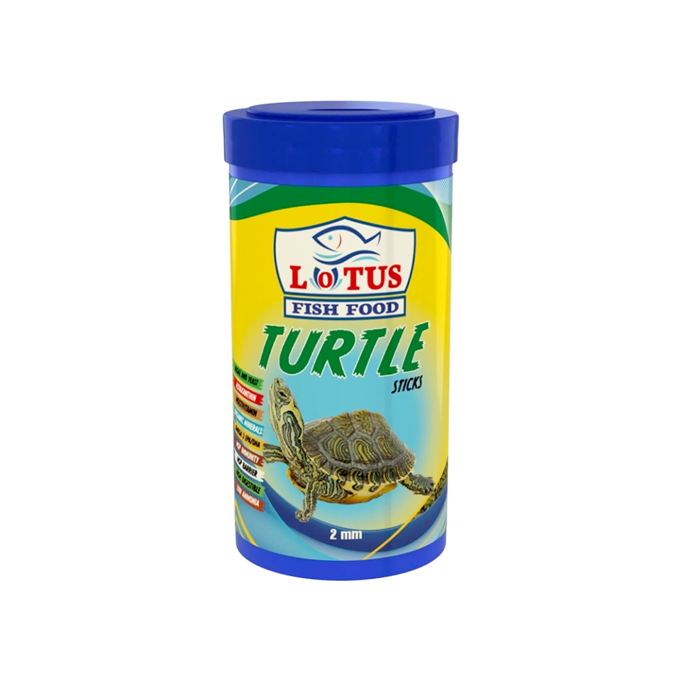 Lotus Turtle Sticks 250 ml  Vitamin ve Kalsiyumlu Kaplumbağa ve Sürüngen Yemi