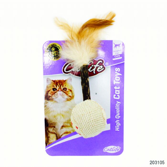 Catlife Tüylü Hacıyatmaz Kedi Oyuncağı 20cm
