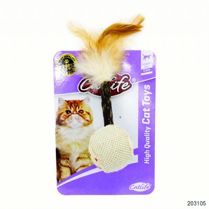 Catlife Tüylü Hacıyatmaz Kedi Oyuncağı 20cm