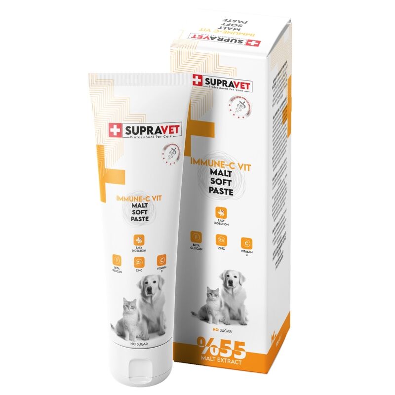 Supravet Immune C Kedi ve Köpek Bağışıklık Güçlendirici Malt Paste 100 Gr