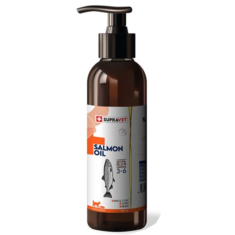 Salmon Oil Cats And Dogs 200 ML Doğal Kedi Köpek Norveç Somon Yağı