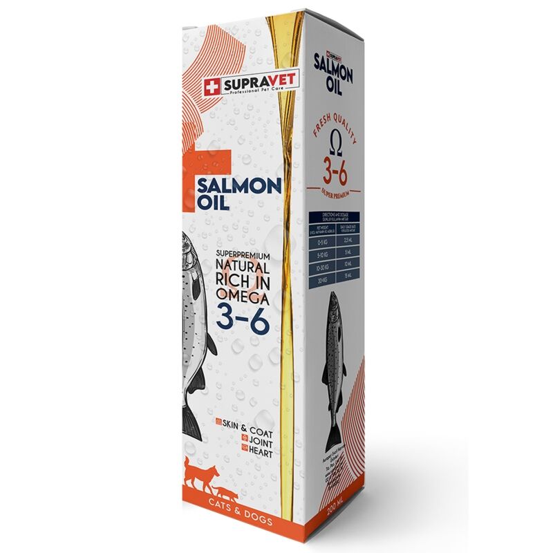 Salmon Oil Cats And Dogs 200 ML Doğal Kedi Köpek Norveç Somon Yağı