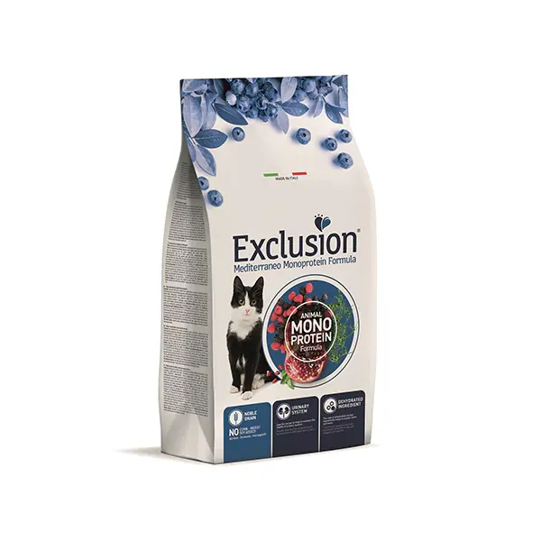 Exclusion Monoprotein Tavuklu Narlı ve Yaban Mersinli Düşük Tahıllı Yavru Kedi Maması 12kg