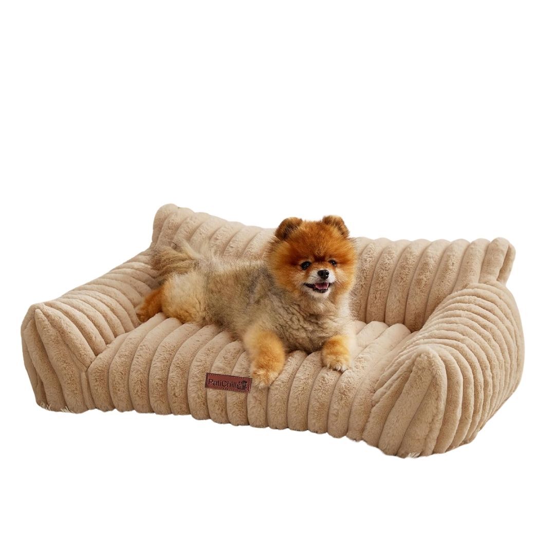 Pati Chill Luna kedi köpek yatağı L beden bej