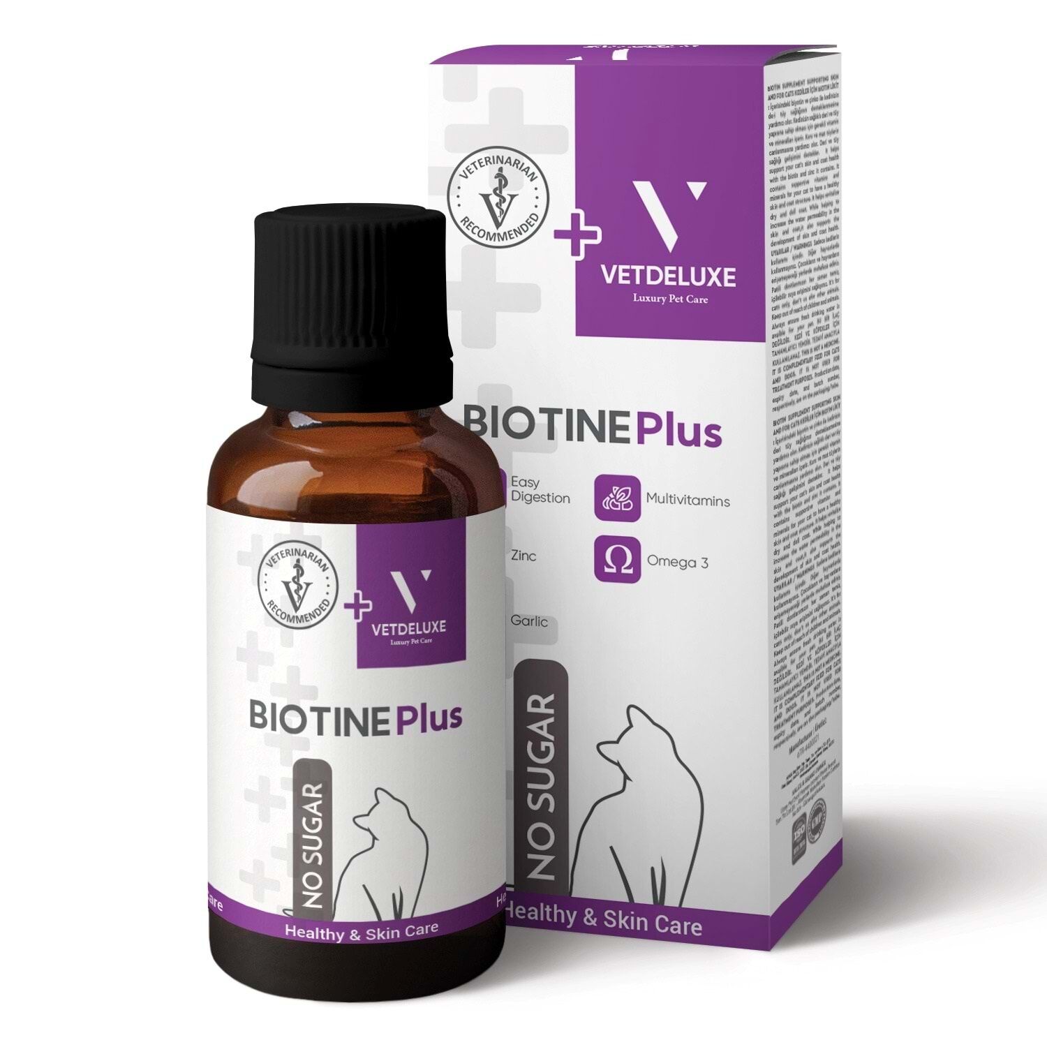 VETDELUXE Biotin Kedi Damla 100 ml